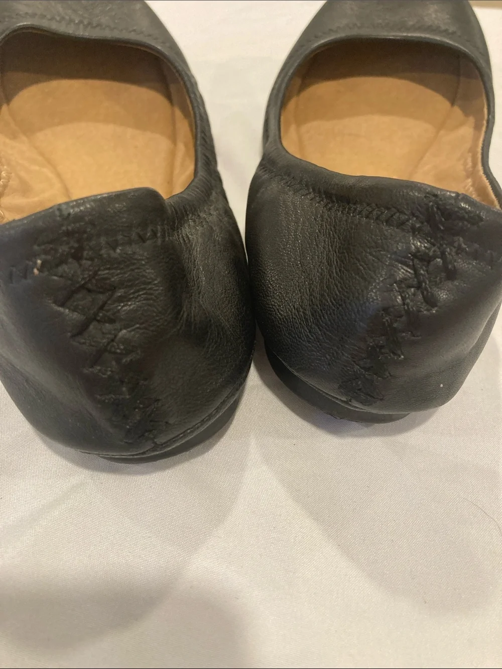 Lucky Brand Black Leather Ballet Flats